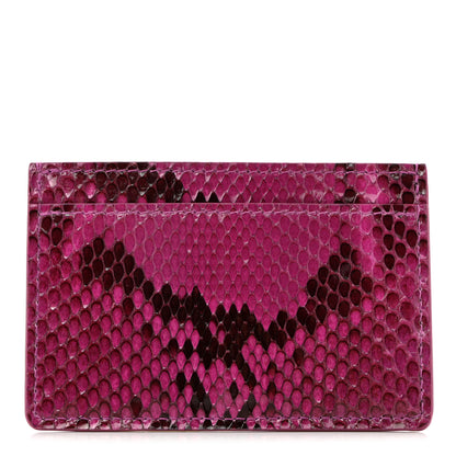 Louis Vuitton Snakeskin Card Holder Fuchsia 1 of 7