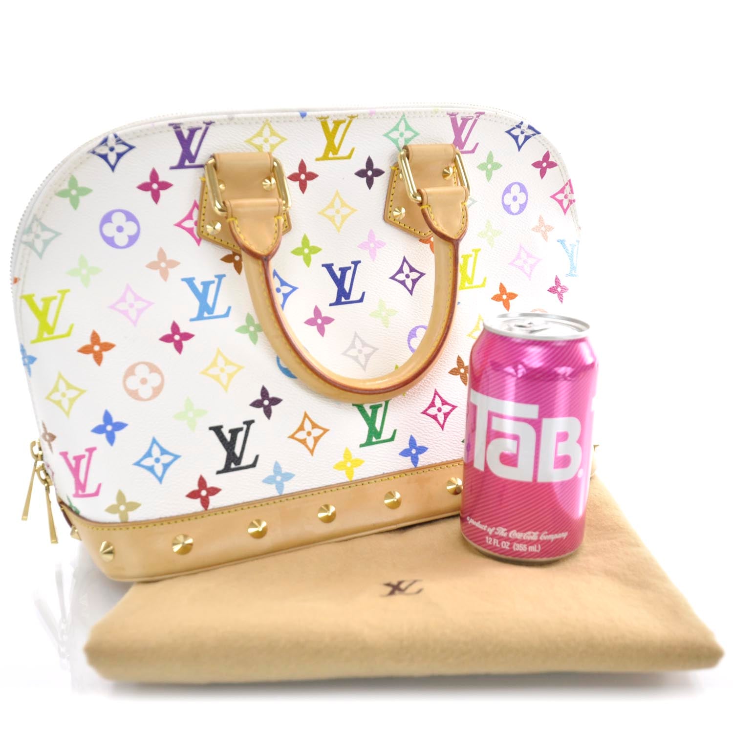 Louis Vuitton Monogram Multicolor Alma White 3 of 9