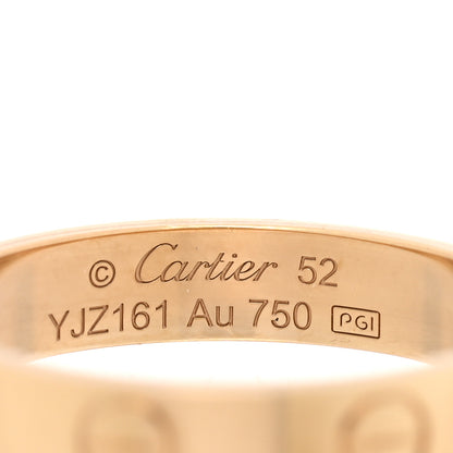Cartier 18K Yellow Gold 3.5mm LOVE Wedding Band Ring 52 6 4 of 5
