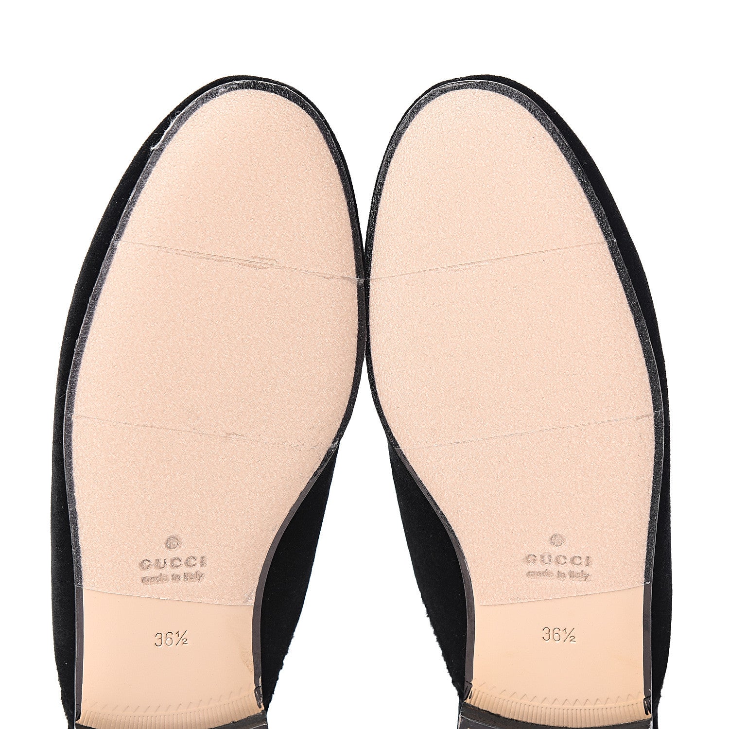 Gucci Velvet Frog Embroidered Womens Princetown Slippers 36.5 Black 6 of 11