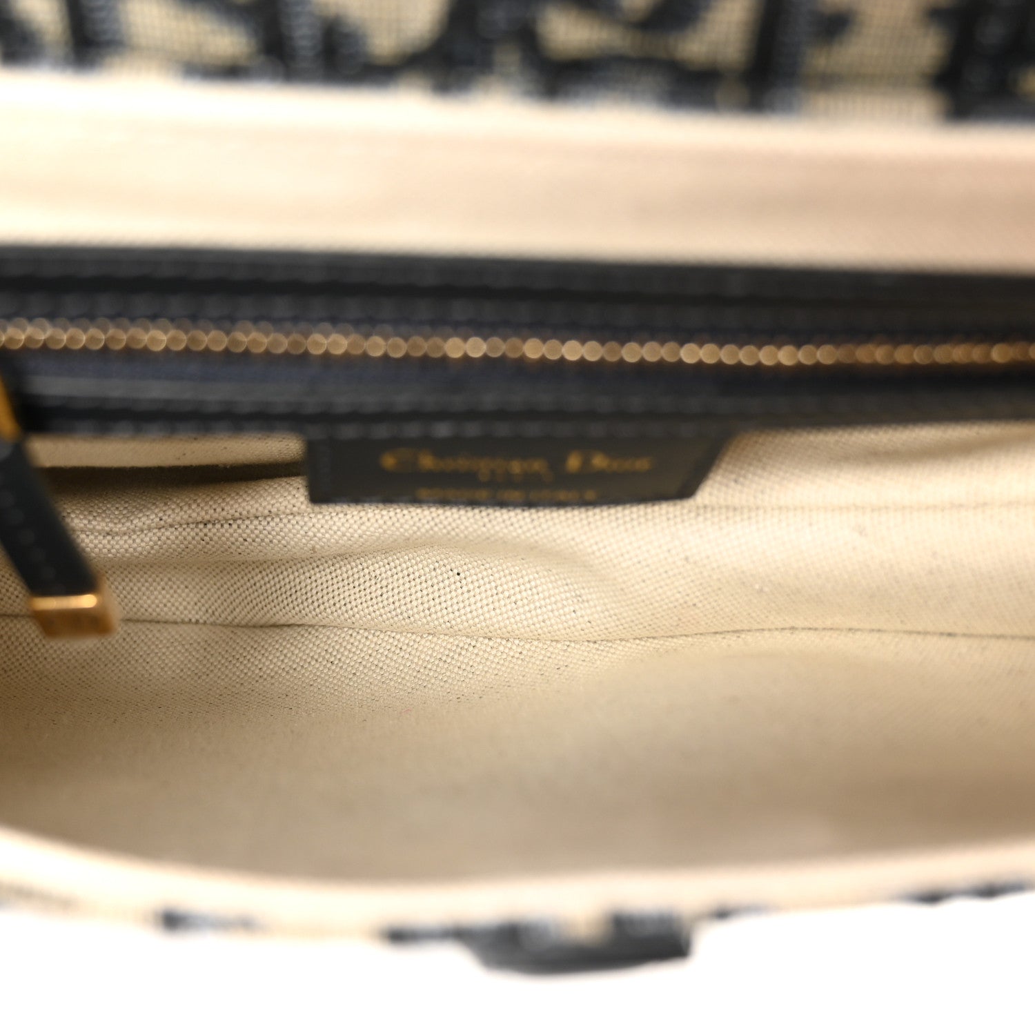 Christian Dior Oblique Saddle Bag With Strap Blue 5 of 10