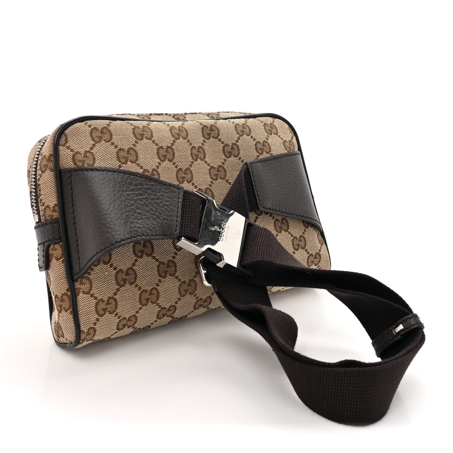 Monogram Dollar Calfskin Belt Bag Beige Ebony Testa di Moro Marrone Scuro