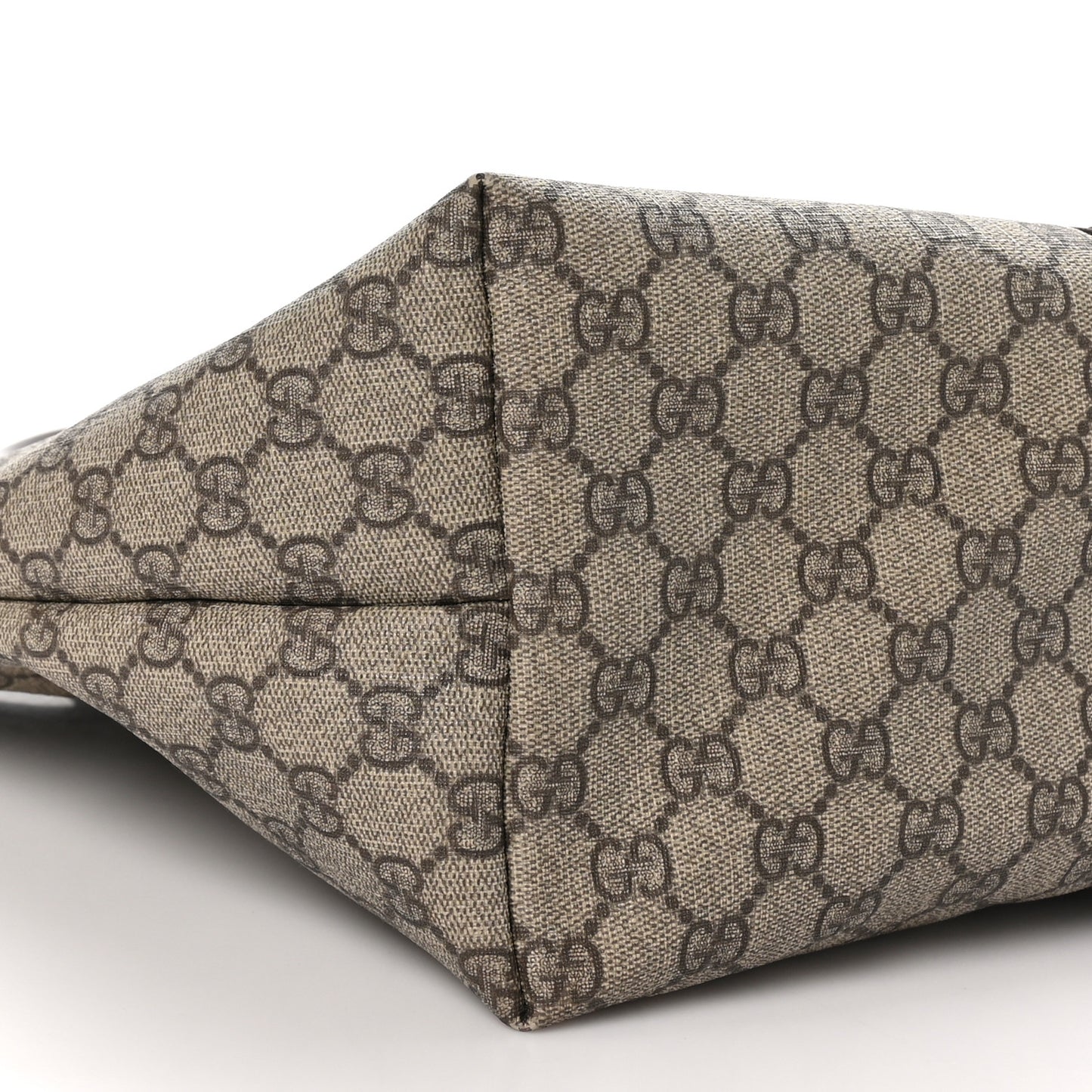GG Plus Monogram Web Tote Dark Brown