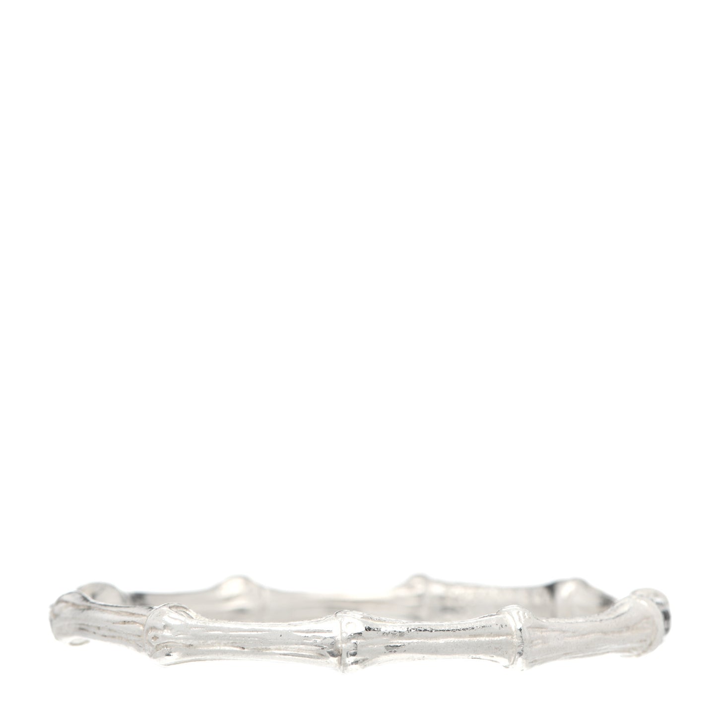 Sterling Silver Nature Bamboo Bangle Bracelet