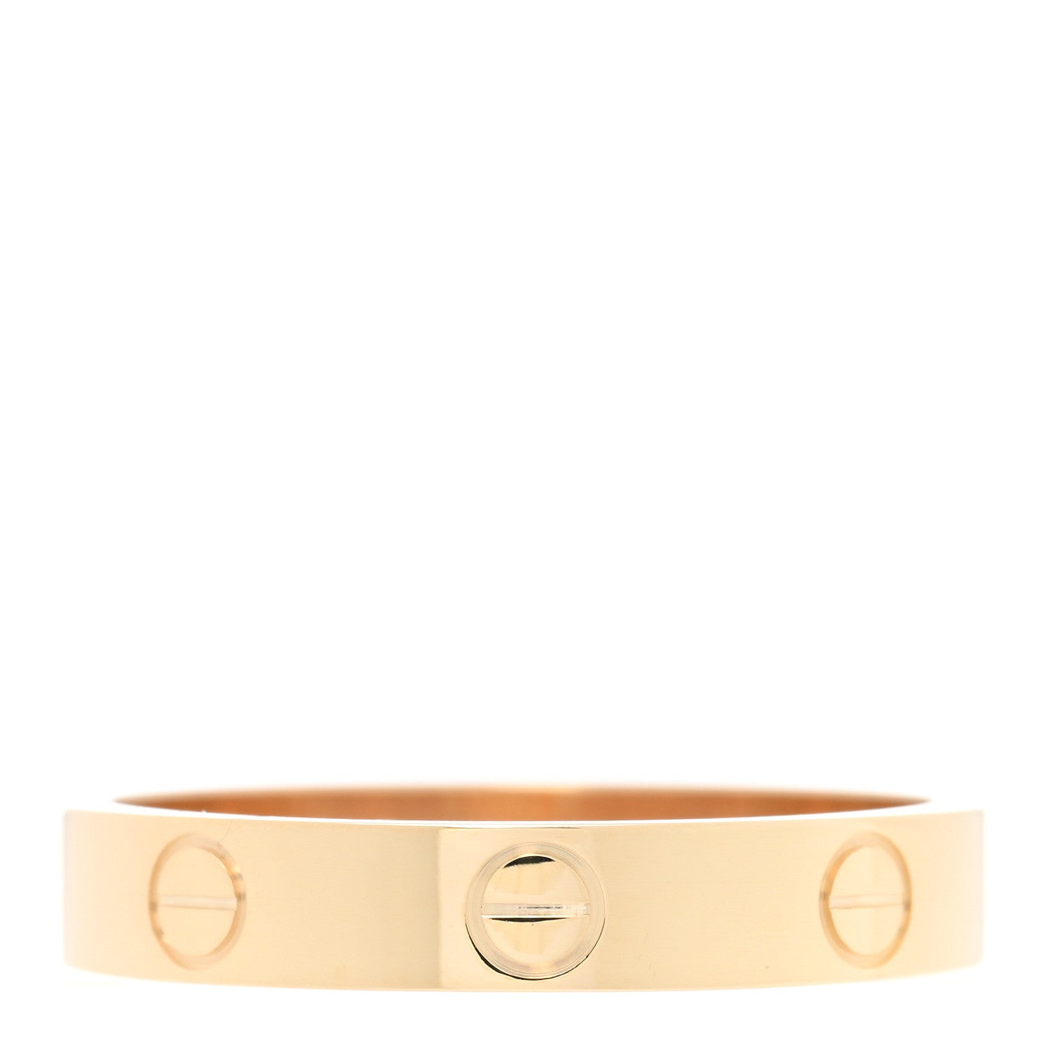 Cartier 18K Yellow Gold 3.5mm LOVE Wedding Band Ring 56 7.5 3 of 5