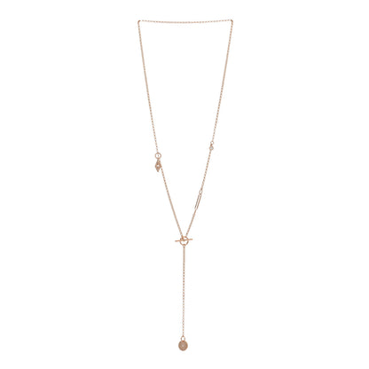 Hermes 18K Rose Gold Diamond Gambade Necklace 3 of 5