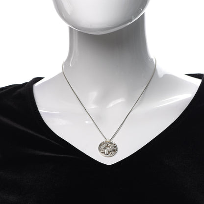 David Yurman Sterling Silver Diamond Papyrus Pendant Necklace 2 of 5