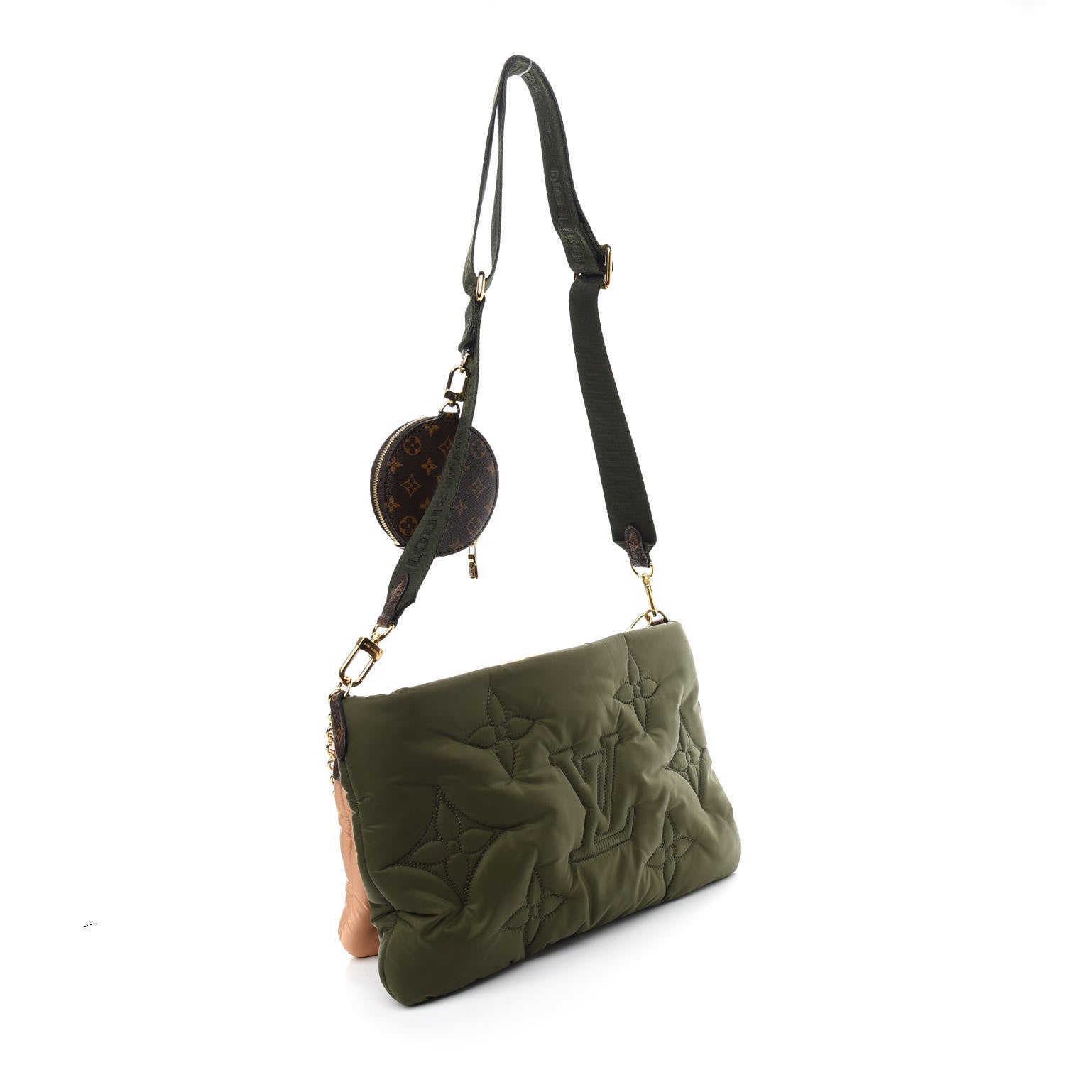 Louis Vuitton Econyl Monogram Pillow Maxi Multi Pochette Accessories Kaki Beige 3 of 11