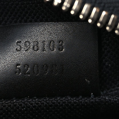 Gucci GG Supreme Monogram Appia Calfskin Web Small Camera Messenger Bag Black Grey 7 of 10