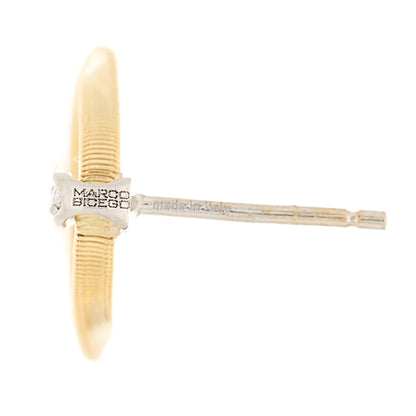 Marco Bicego 18K Yellow White Gold Diamond Marrakech Onde Earrings 3 of 5