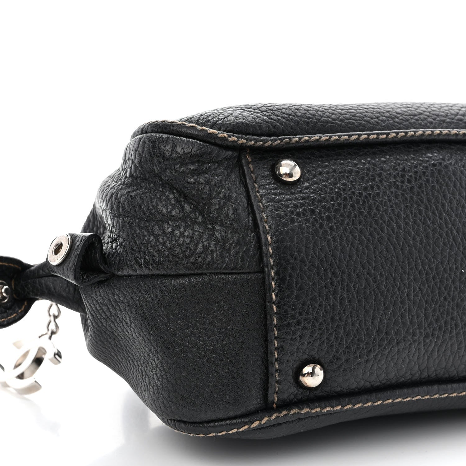 Chanel Calfskin Lax CC Small Bowler Bag Black 10 of 13