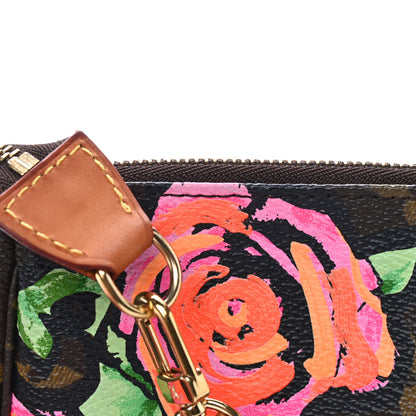 Louis Vuitton Monogram Roses Pochette Accessories Long Strap 11 of 13