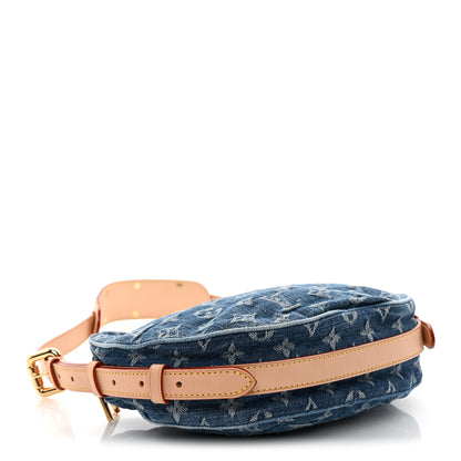 Louis Vuitton Monogram Denim Croissant MM Blue 4 of 9