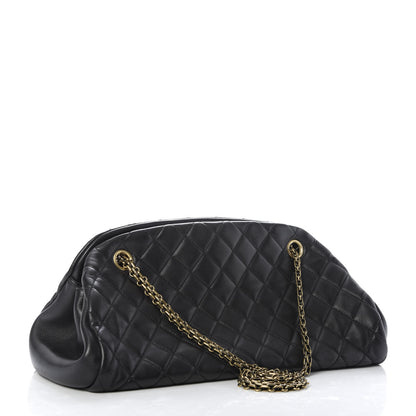 Chanel Lambskin Quilted Medium Just Mademoiselle Black 3 of 9