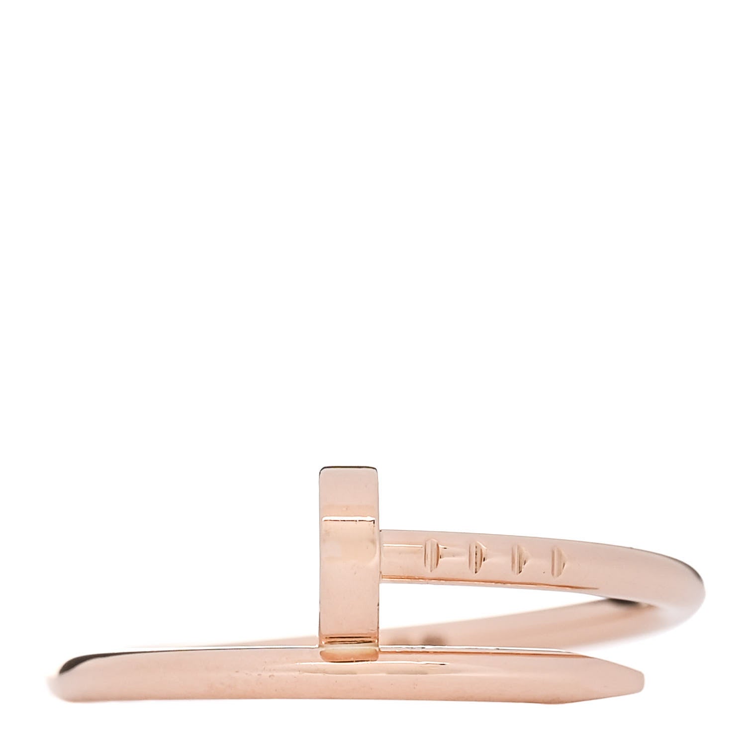 Cartier 18K Pink Gold Small Juste Un Clou Ring 56 7.5 1 of 5
