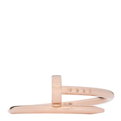 Cartier 18K Pink Gold Small Juste Un Clou Ring 56 7.5 1 of 5