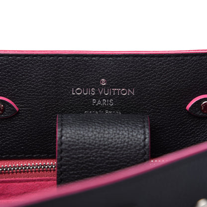 Louis Vuitton Calfskin Lockme Bucket Black 8 of 10