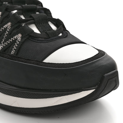 Chanel Mixed Fibers Suede Calfskin CC Sneakers 40 White Black 9 of 13