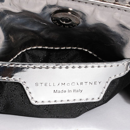 Stella McCartney Faux Leather Falabella Quilted Metallic Tiny Tote Bag 4 of 8
