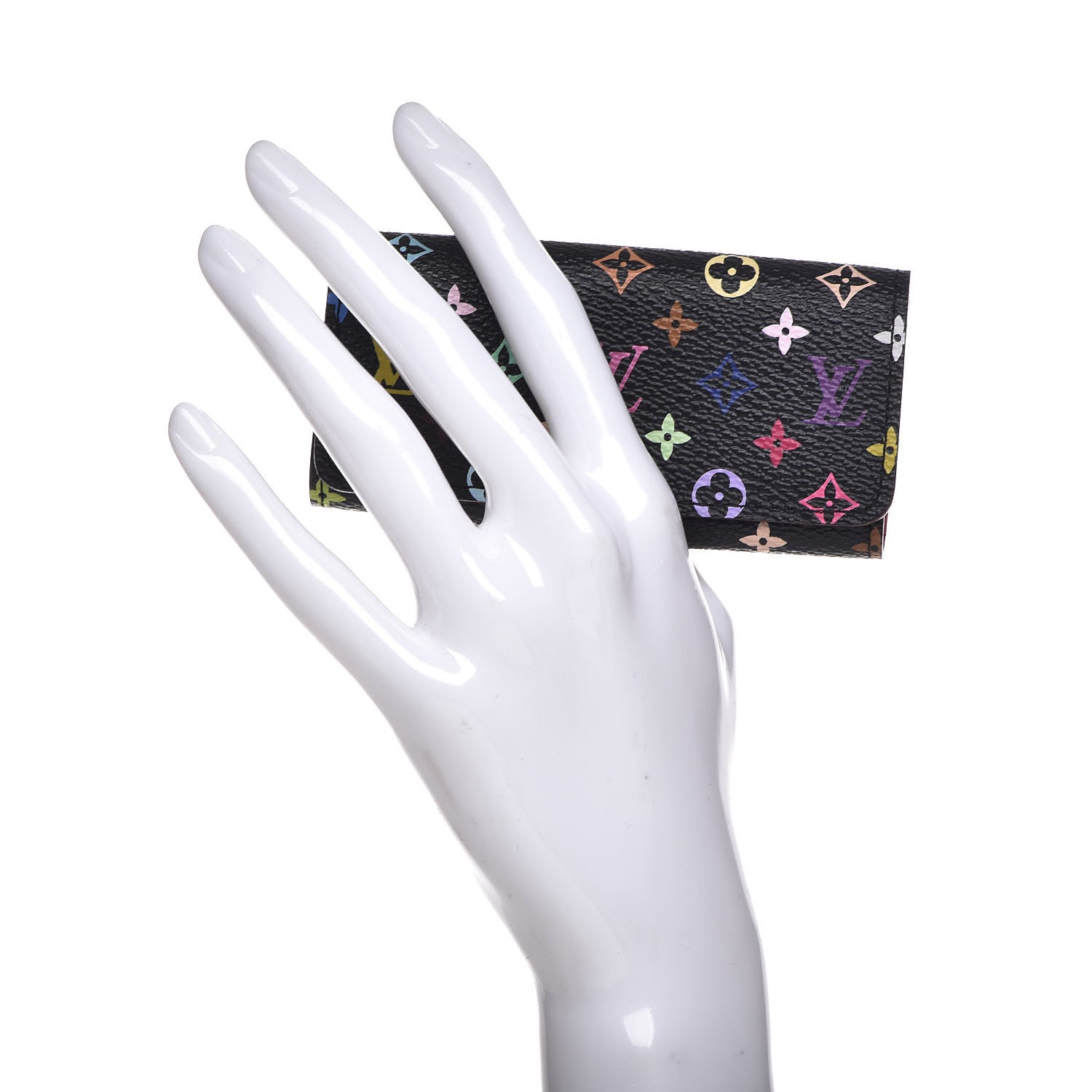 Louis Vuitton Monogram Multicolor Multicles 4 Key Holder Black Grenade 2 of 8