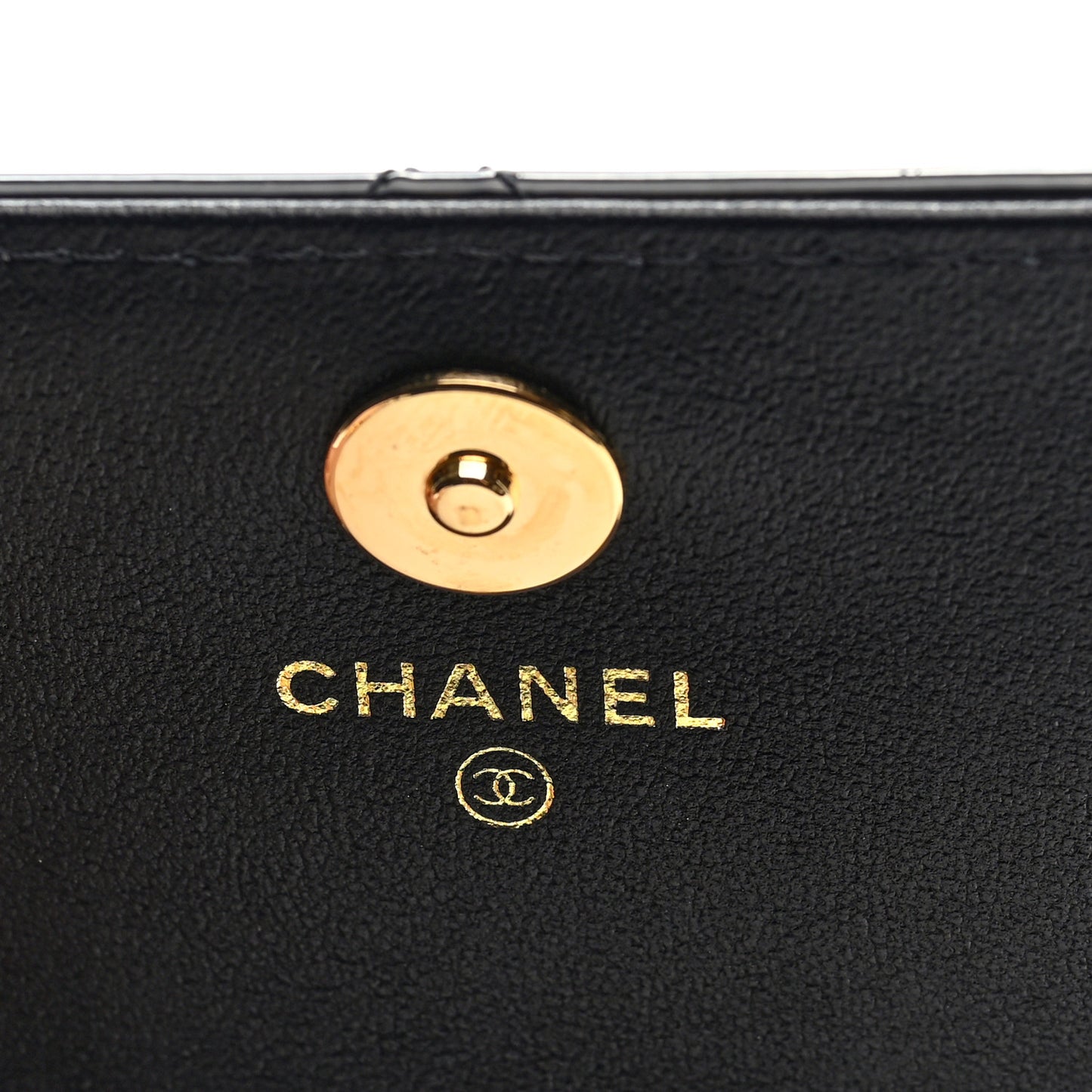 Patent Quilted Frame Clutch Flap With Chain Black