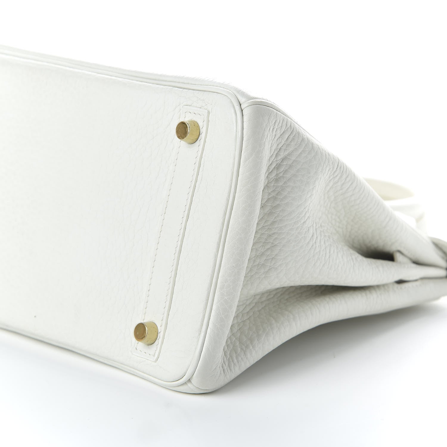 Hermes Taurillon Clemence Birkin 30 White 7 of 10