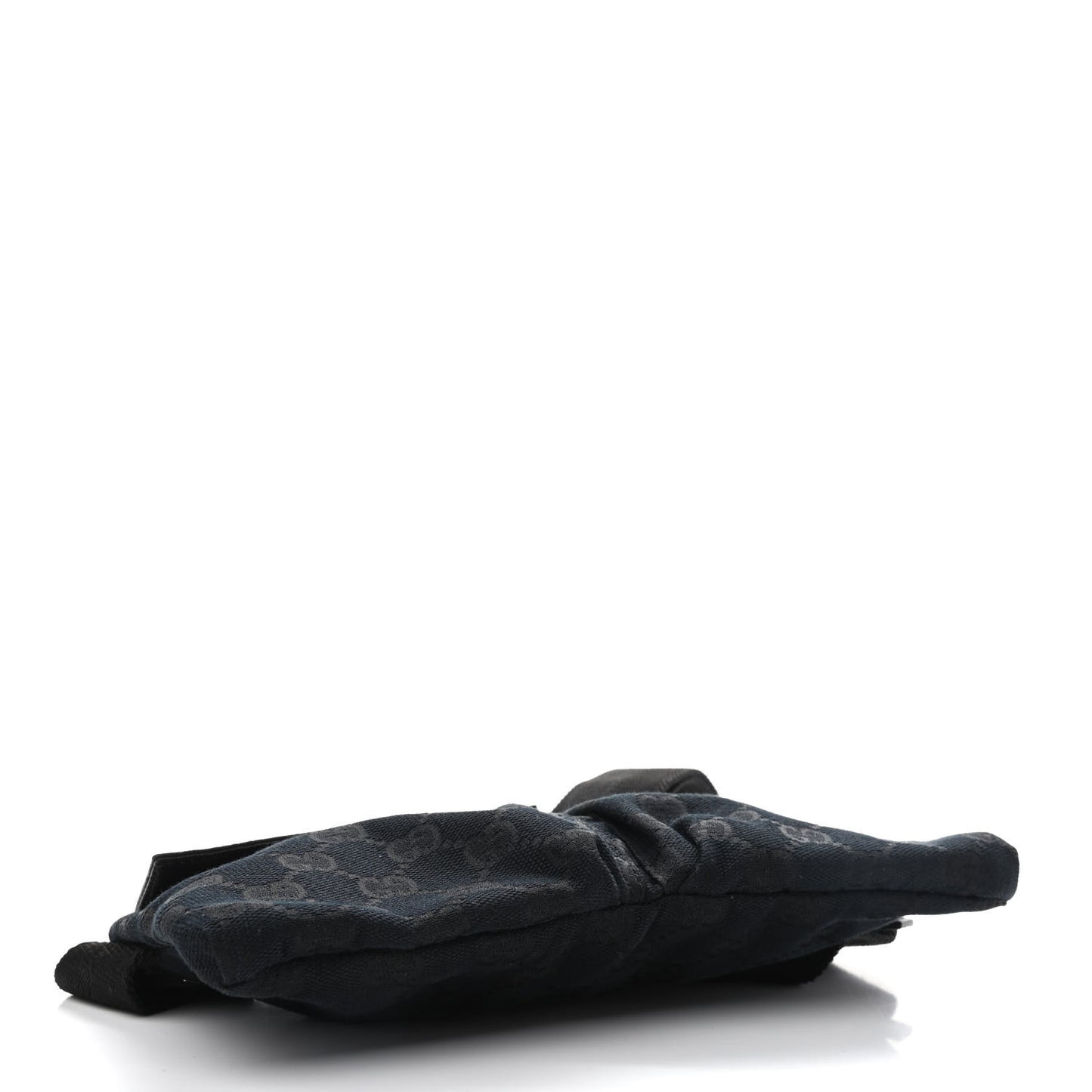 GG Monogram Double Pocket Belt Bag Black