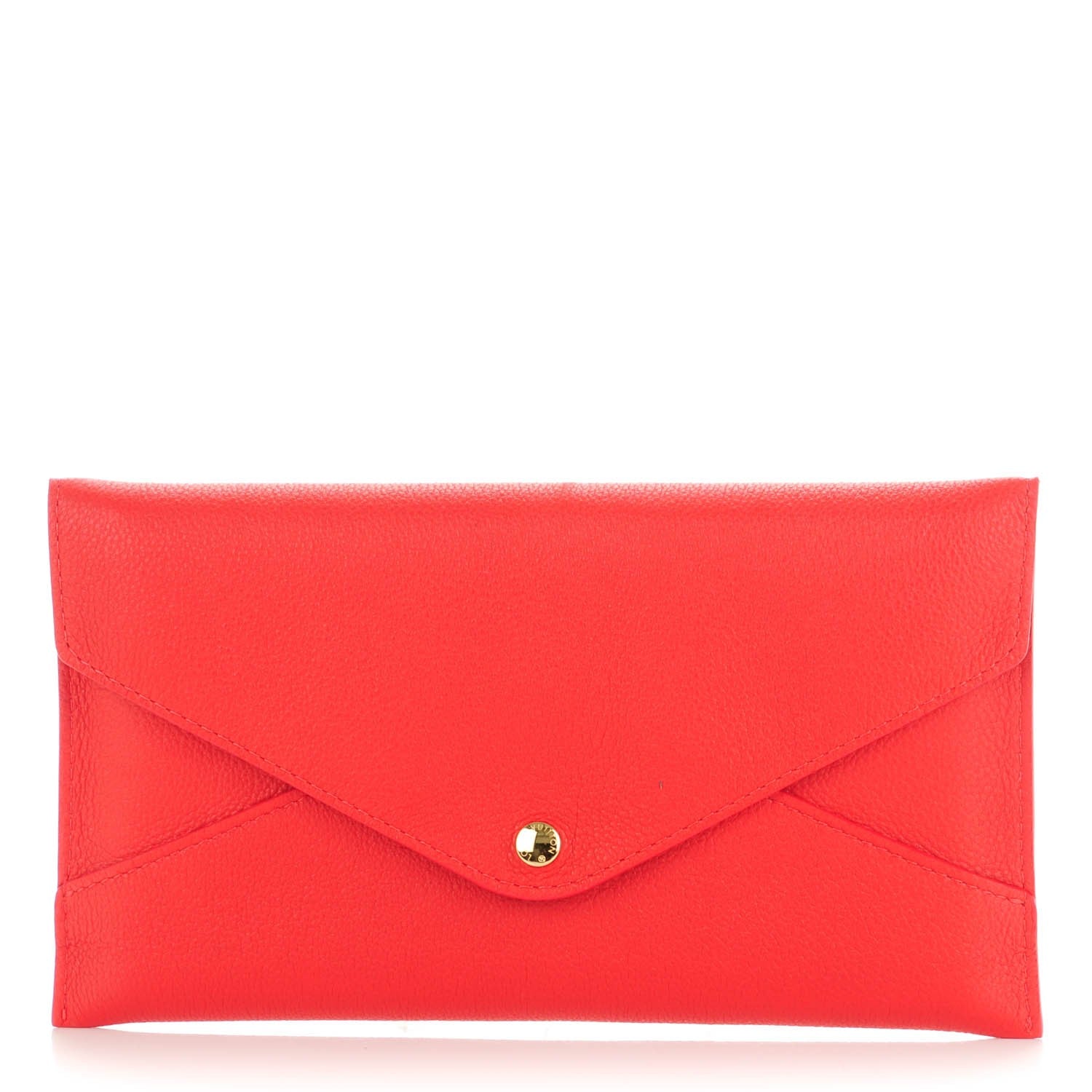 Louis Vuitton Veau Cachemire Envelope Pouch Red 1 of 7