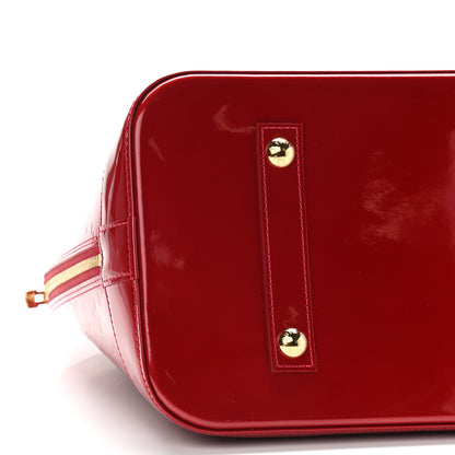 Louis Vuitton Vernis Alma MM Pomme D'Amour 8 of 9