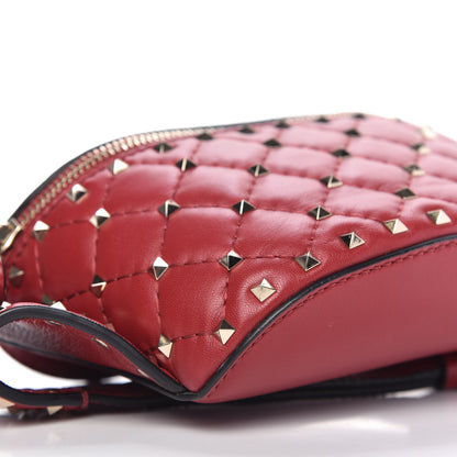 Valentino Garavani Nappa Rockstud Spike Belt Bag 95 Rosso Valentino 6 of 9