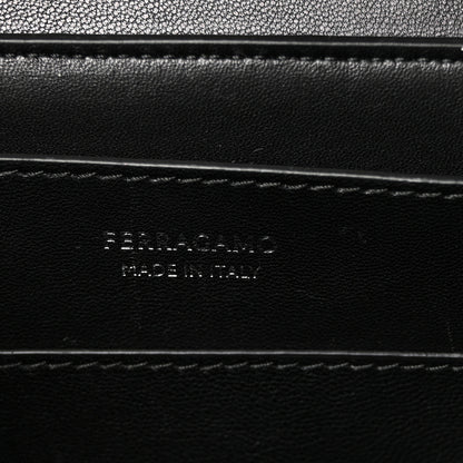 Salvatore Ferragamo Eel Medium Geometric Prisma Shoulder Bag Black 10 of 17