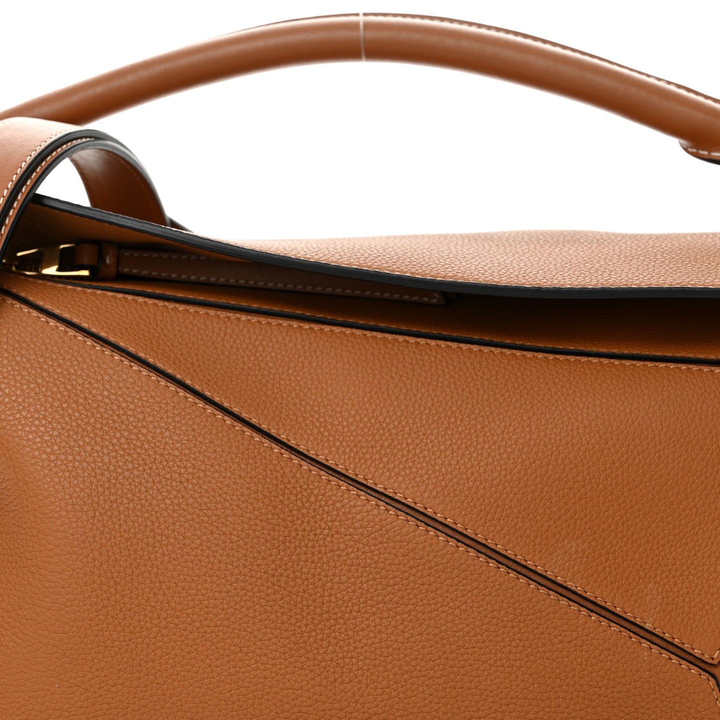 Calfskin Medium Puzzle Bag Light Caramel