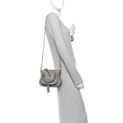 Chloe Calfskin Mini Marcie Satchel Cashmere Grey 2 of 11