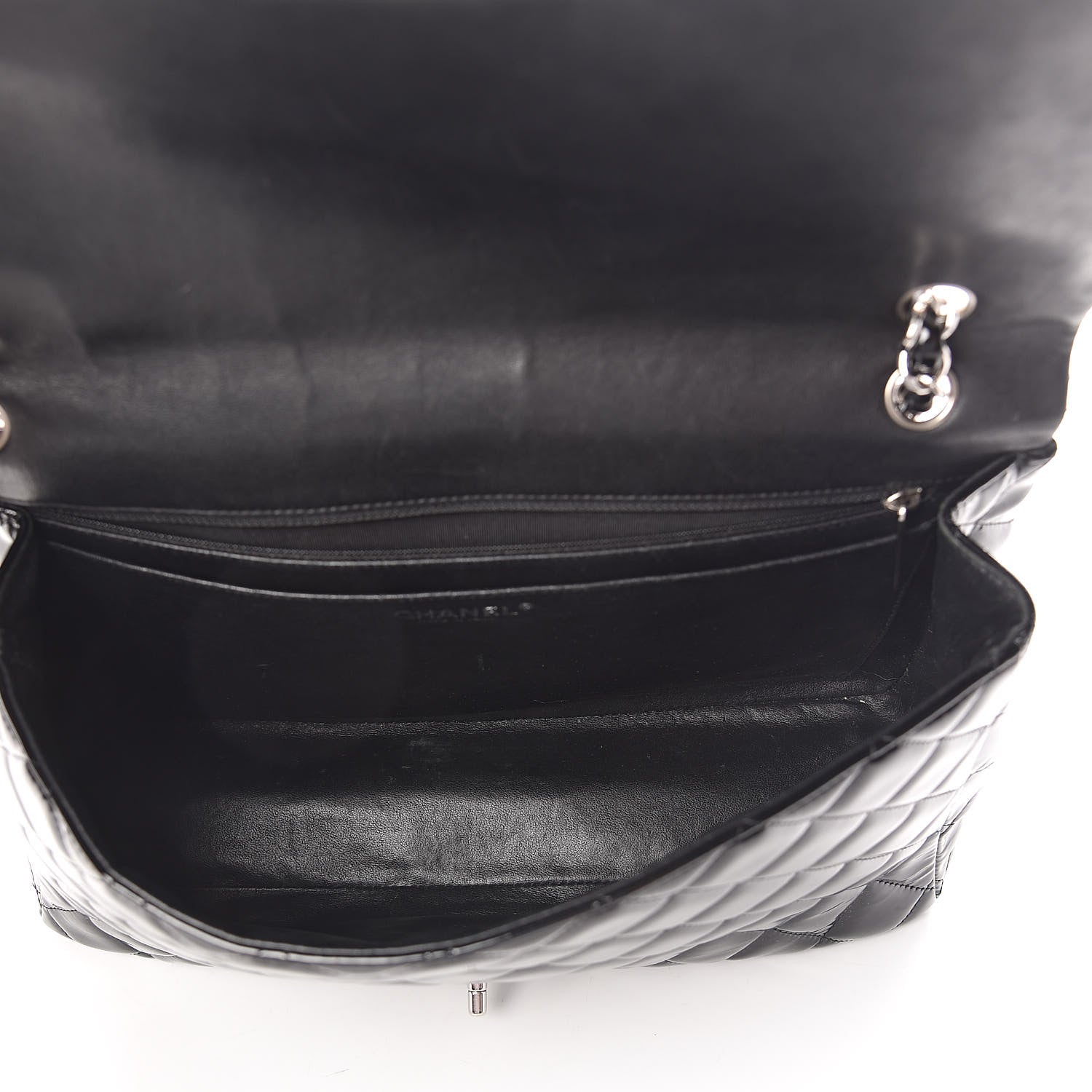 Chanel Patent Quilted Maxi Single Flap Black 5 of 10