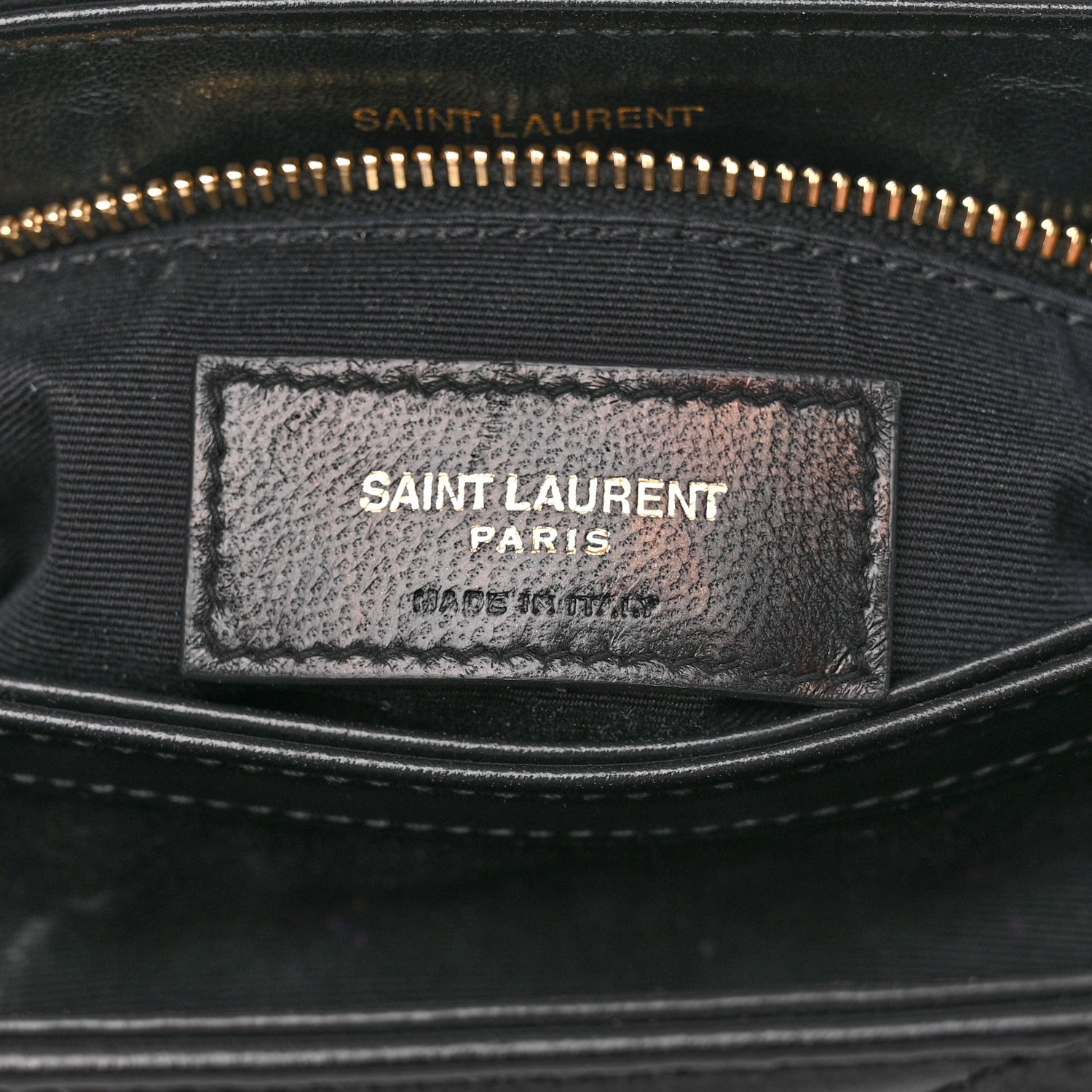 Saint Laurent Calfskin Y Quilted Monogram Toy Loulou Crossbody Bag Black 7 of 10