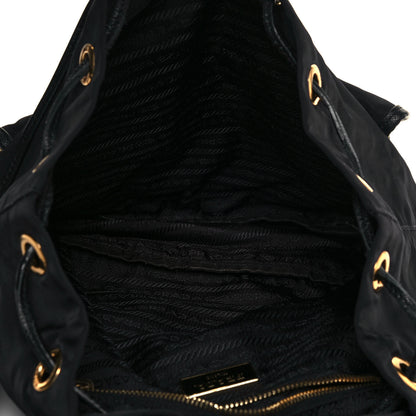 Prada Nylon Vela Saffiano Backpack Black 4 of 11