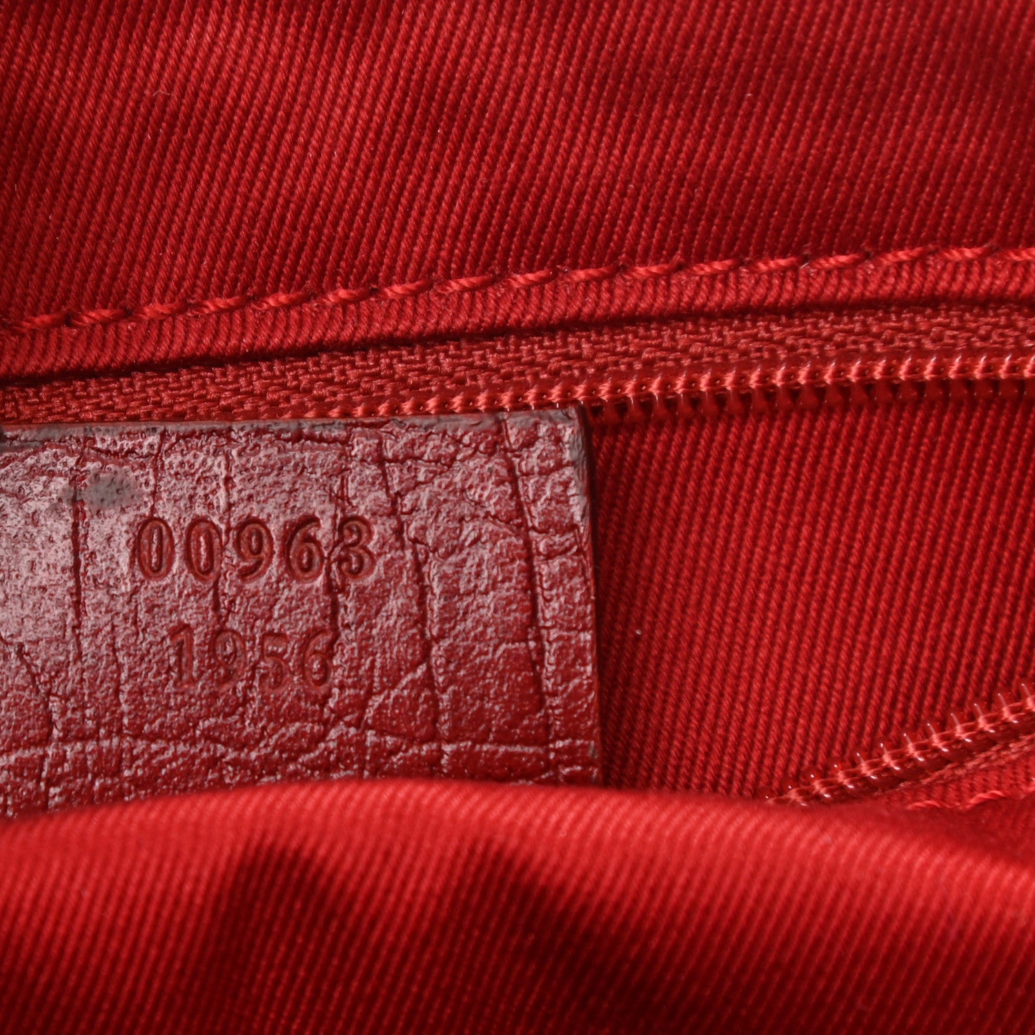 Gucci Monogram Small Jackie O Hobo Red 6 of 7