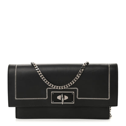 Givenchy Calfskin Shark Lock Chain Wallet Black 1 of 10