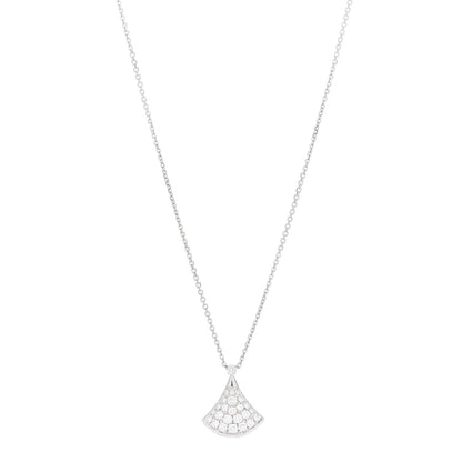 Bulgari 18K White Gold Diamond Divas' Dream Pave Necklace 1 of 4