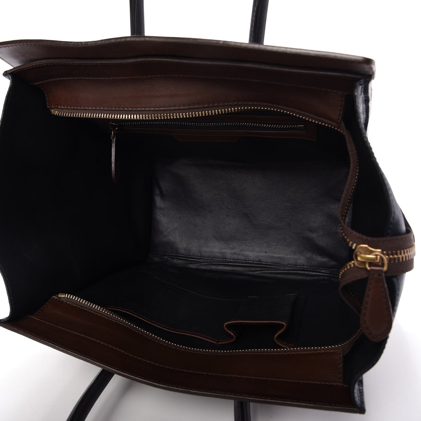 Smooth Calfskin Mini Tri-Color Luggage Navy