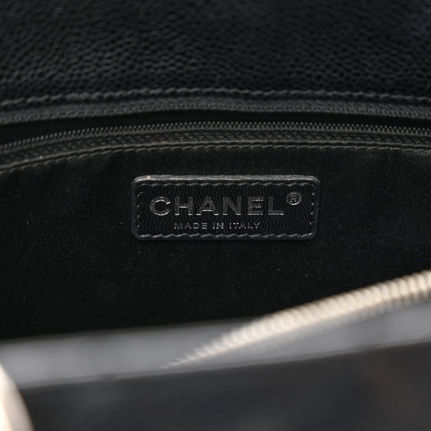 Chanel Caviar Quilted Grand Shopping Tote GST Black 6 of 10