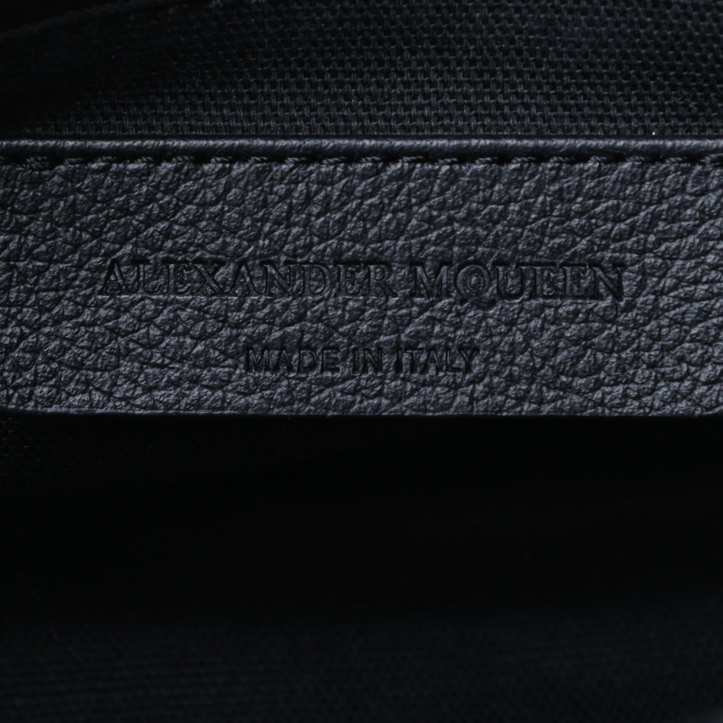 Pebbled Calfskin Mini Padlock Tote Black