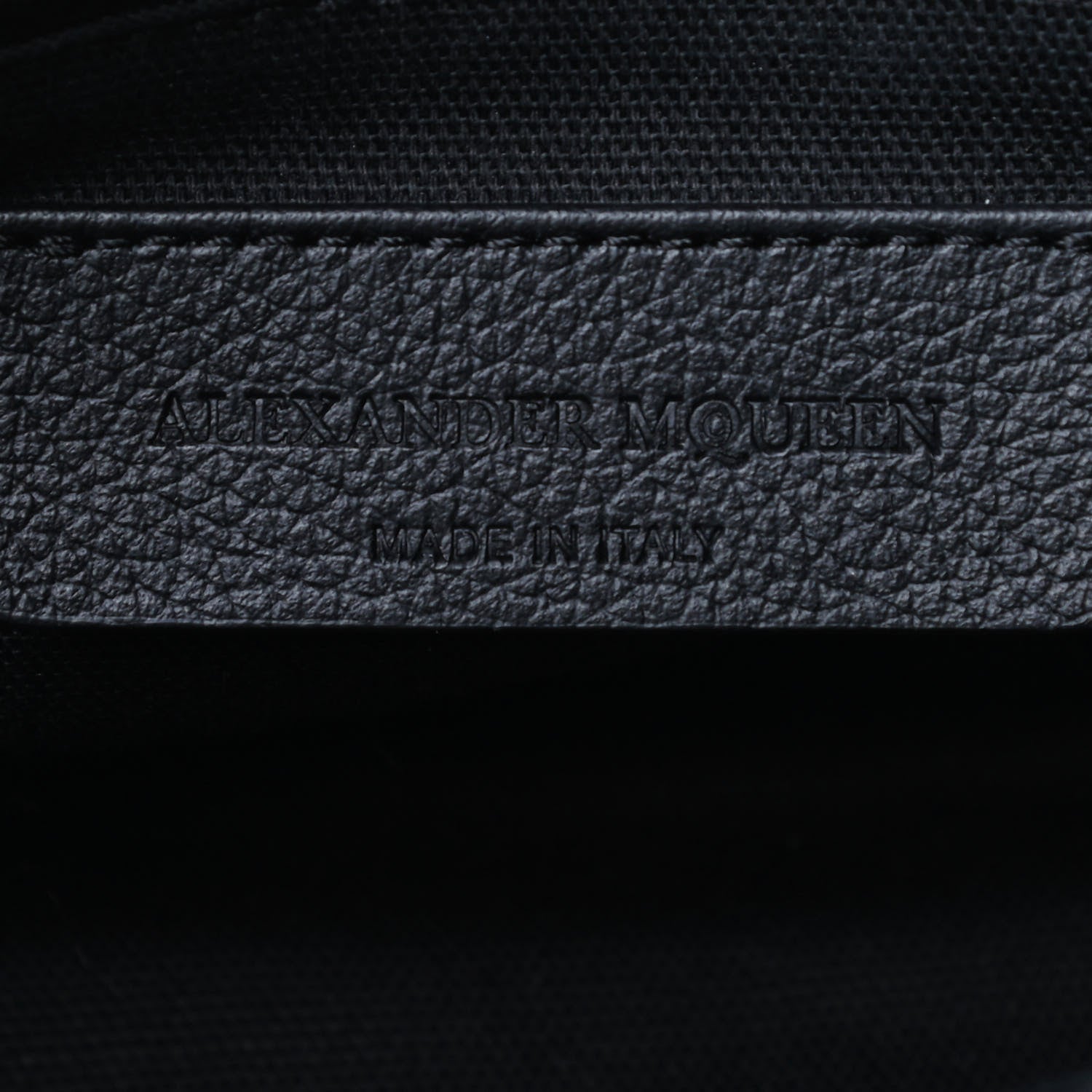 Alexander McQueen Pebbled Calfskin Mini Padlock Tote Black 7 of 10