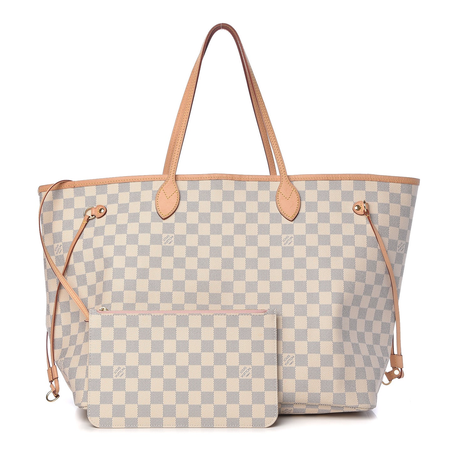 Damier Azur Neo Neverfull GM Rose Ballerine