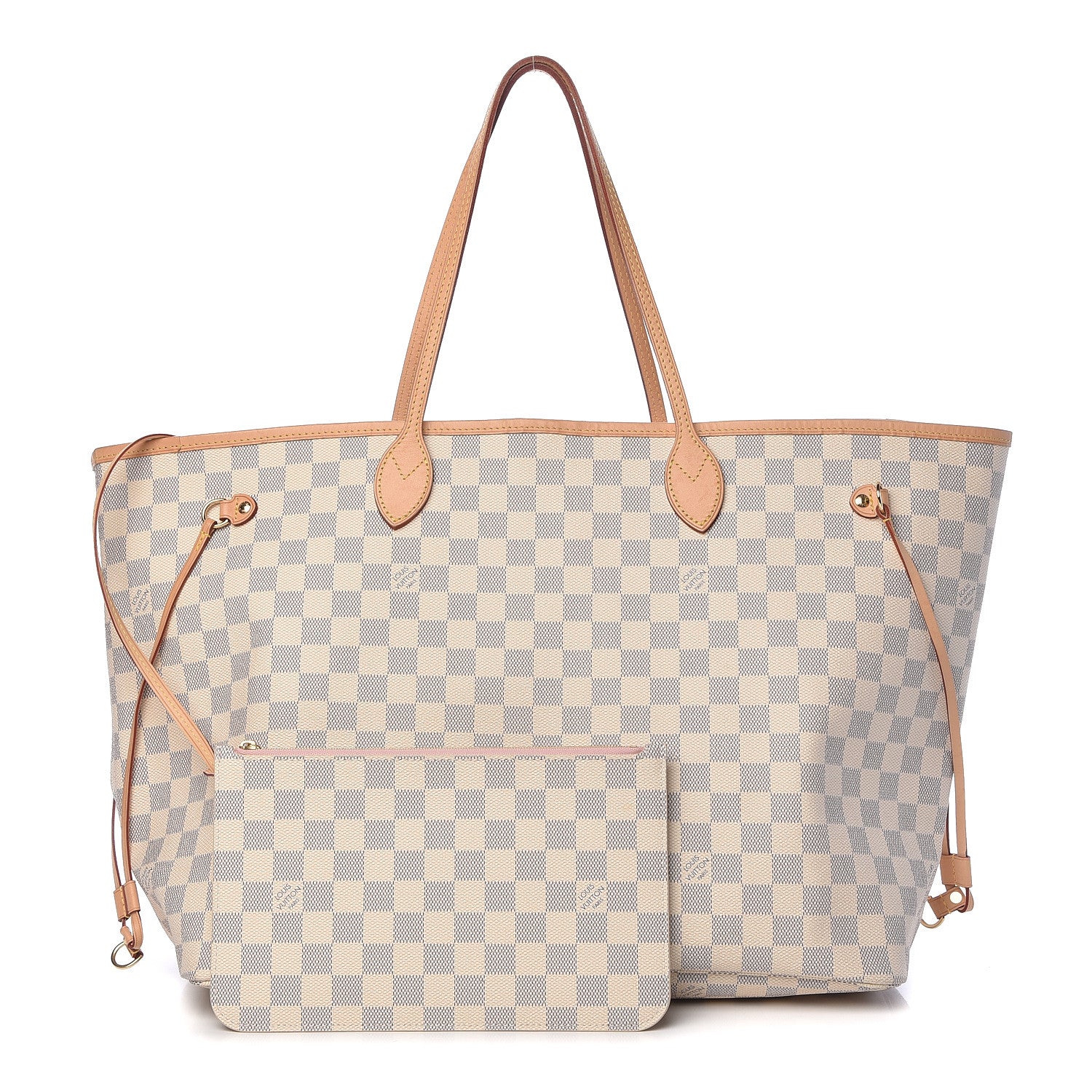 Louis Vuitton Damier Azur Neo Neverfull GM Rose Ballerine 1 of 15