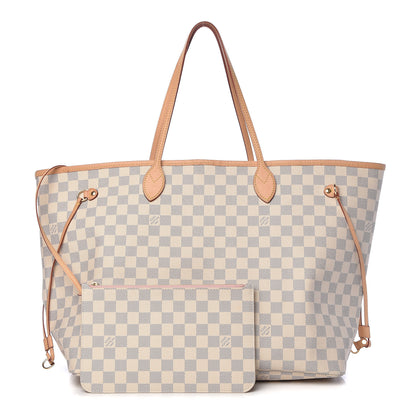 Louis Vuitton Damier Azur Neo Neverfull GM Rose Ballerine 1 of 15