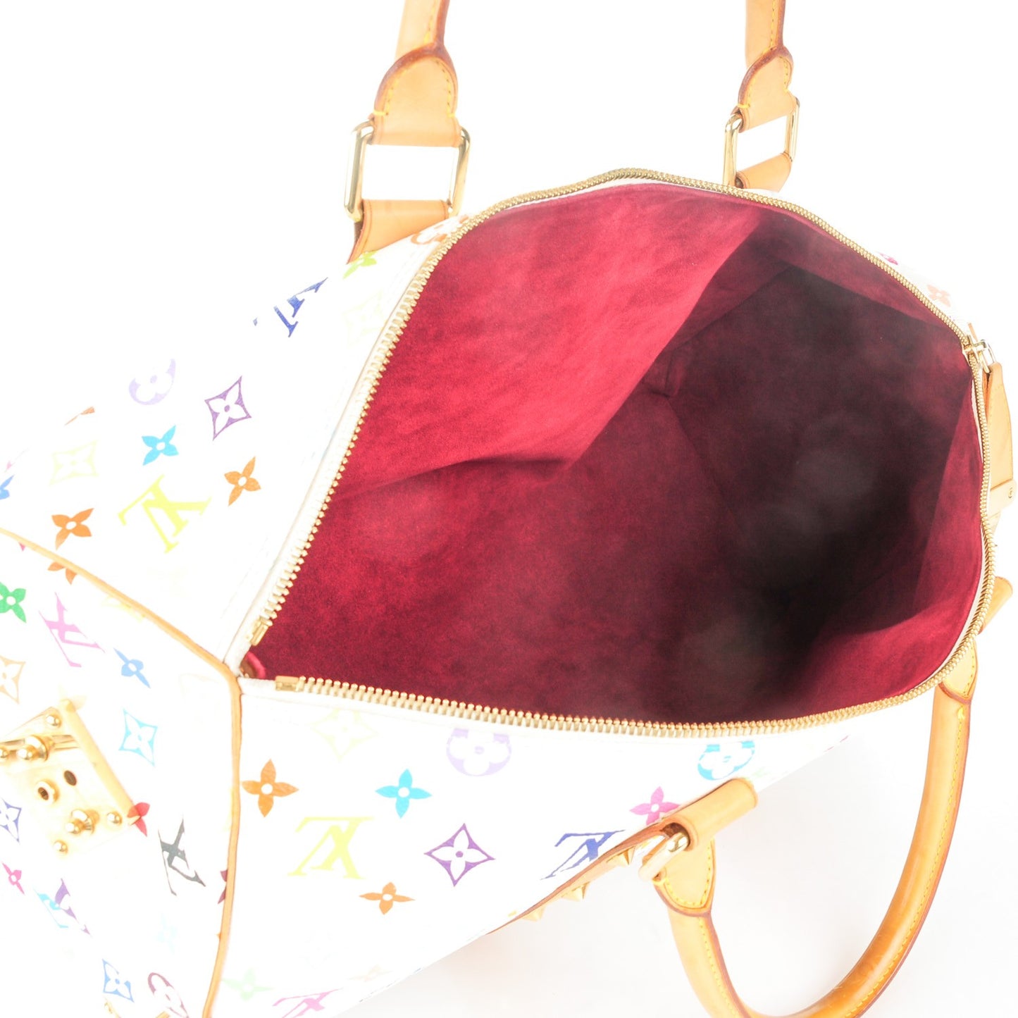 Monogram Multicolor Keepall 45 White