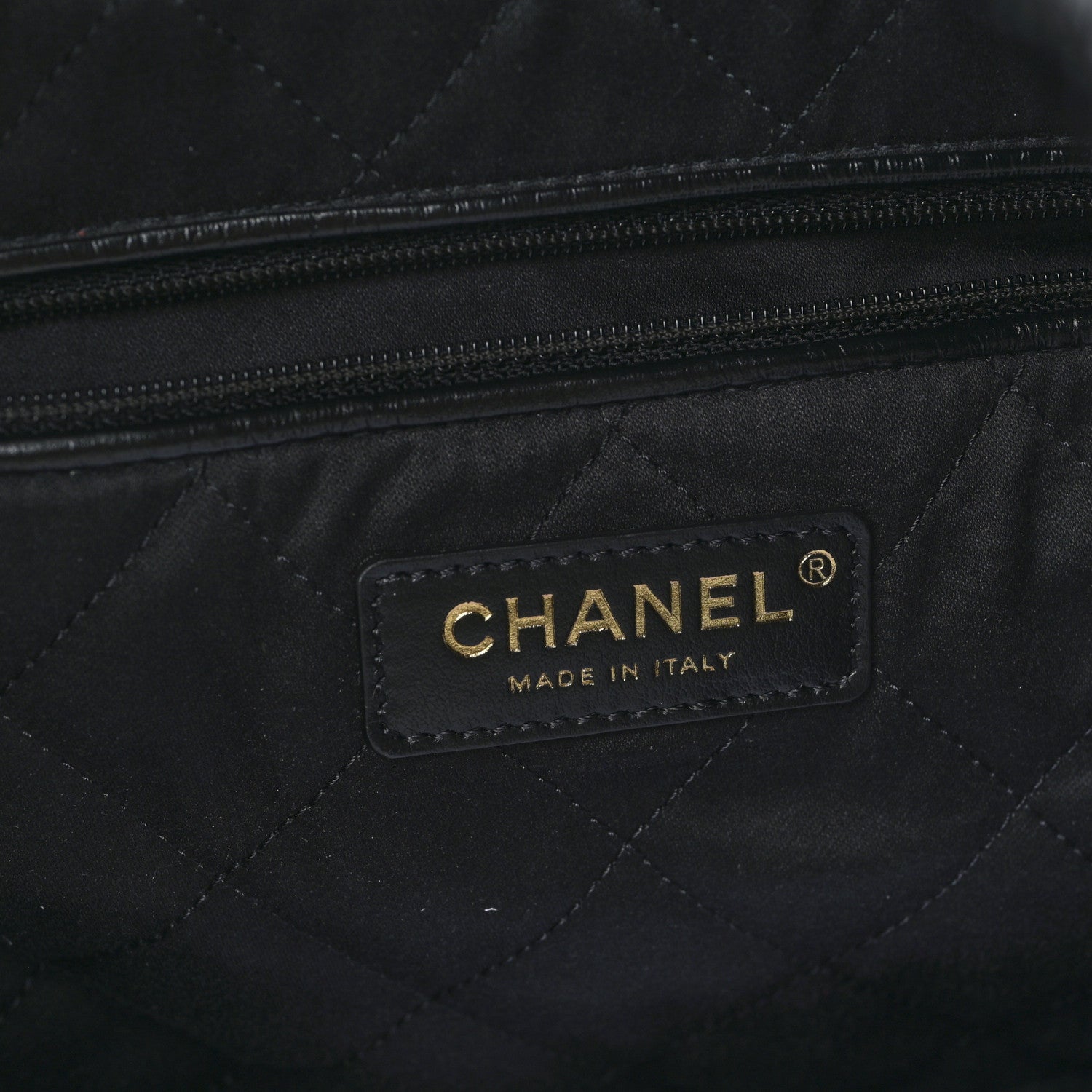 Chanel Shiny Calfskin Quilted Large Chanel 22 Black 7 of 10