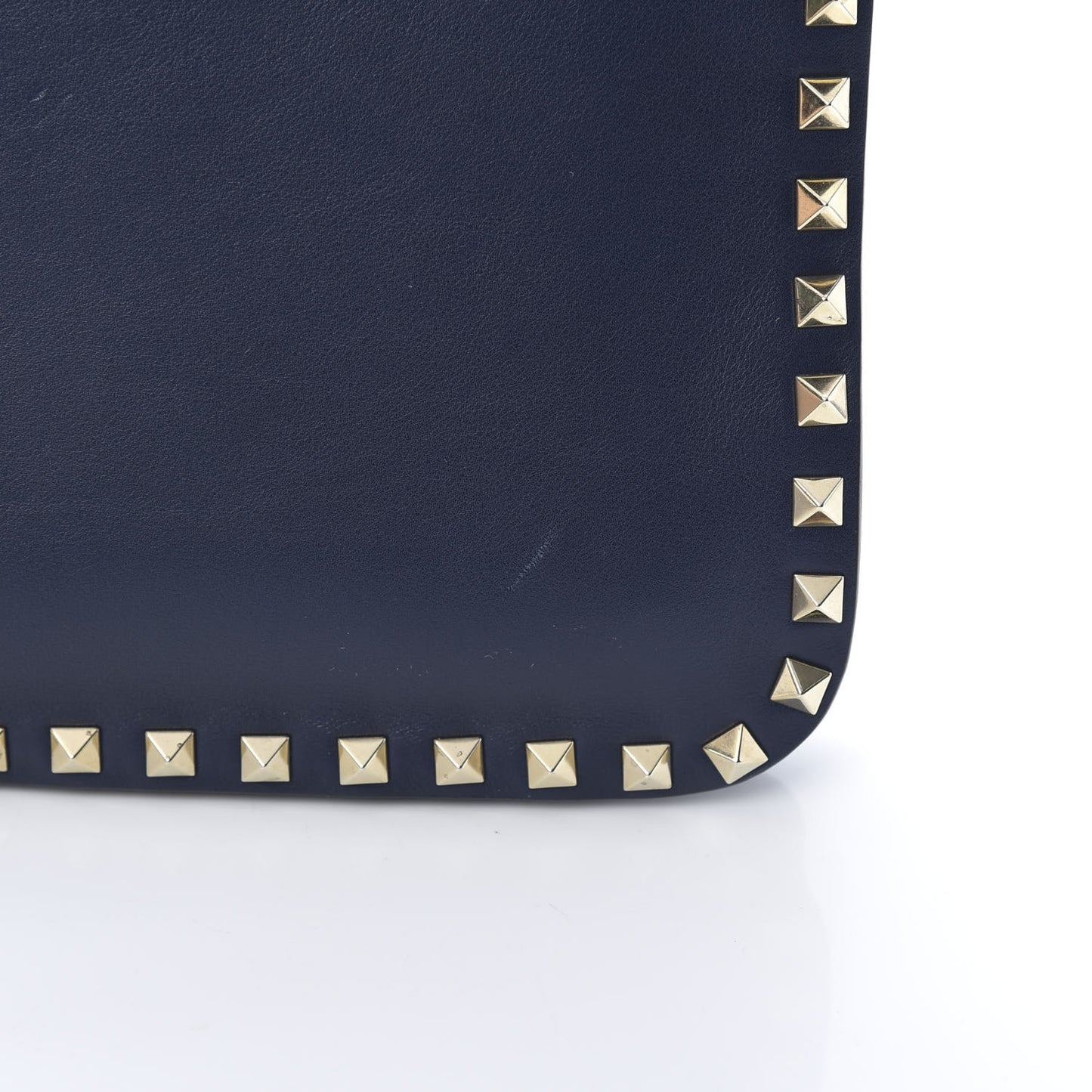 Vitello Rockstud Flip-Lock Shoulder Bag Marine