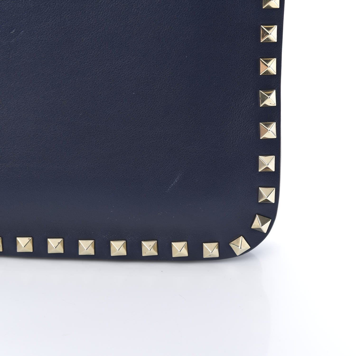 Valentino Garavani Vitello Rockstud Flip-Lock Shoulder Bag Marine 11 of 13